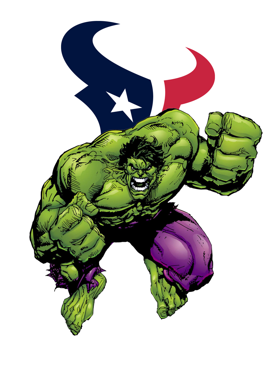 Houston Texans Hulk Logo vinyl decal